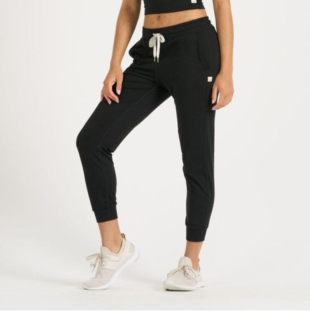 Vuori DreamKnit Drawstring Waist Performance Jogger Pants Heather Black Medium